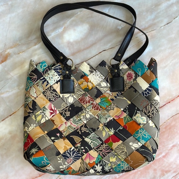 VINTAGE | Handcrafted patchwork style tote bag - Picture 3 of 11